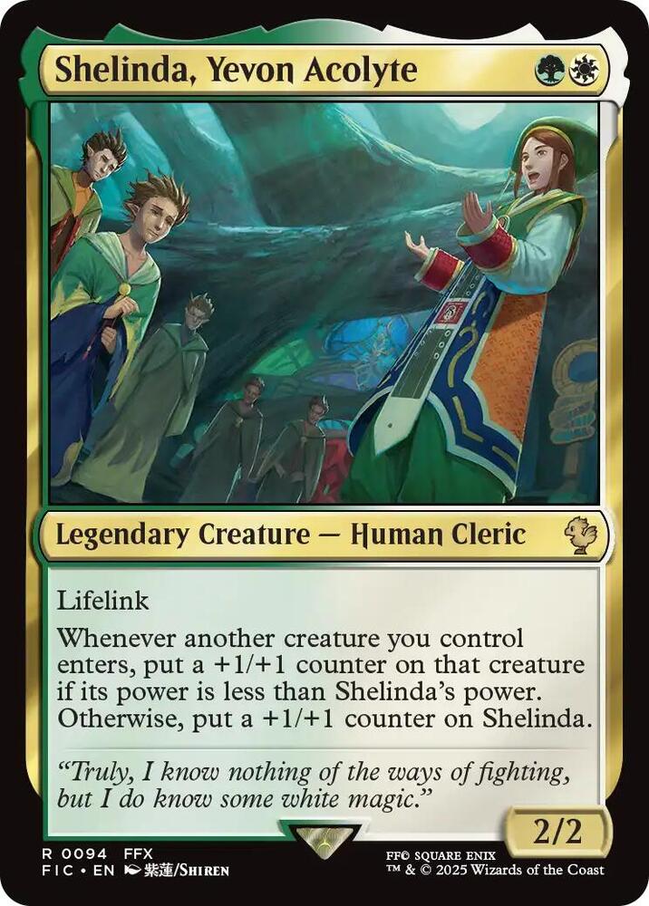Shelinda, Yevon Acolyte 94 (Commander: FINAL FANTASY)  - Surge Foil | Good Games Morley