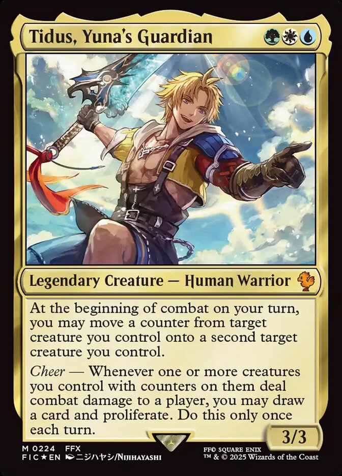 Tidus, Yuna's Guardian Duplicate 224 (Commander: FINAL FANTASY)  - Foil | Good Games Morley