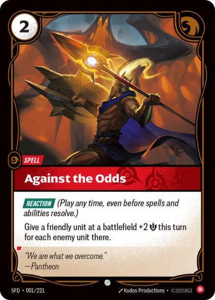 Against the Odds 1/221 (Spiritforged)  - Foil | Good Games Morley