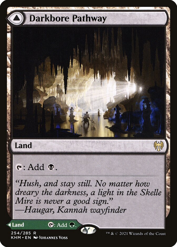 Darkbore Pathway // Slitherbore Pathway 254 (Kaldheim)  - Foil | Good Games Morley
