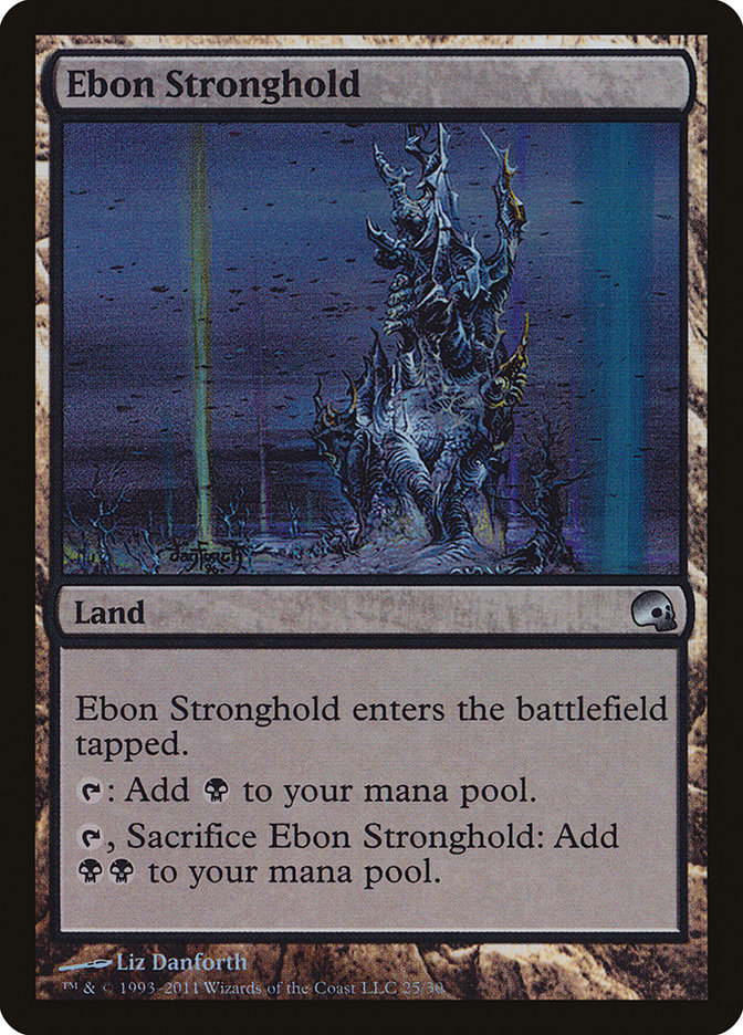 Ebon Stronghold 25/50 (Premium Deck Series: Graveborn)  - Foil | Good Games Morley