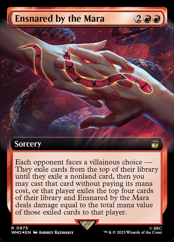 Ensnared by the Mara 975/331 (Universes Beyond: Doctor Who)  - Extended Art Surge Foil | Good Games Morley