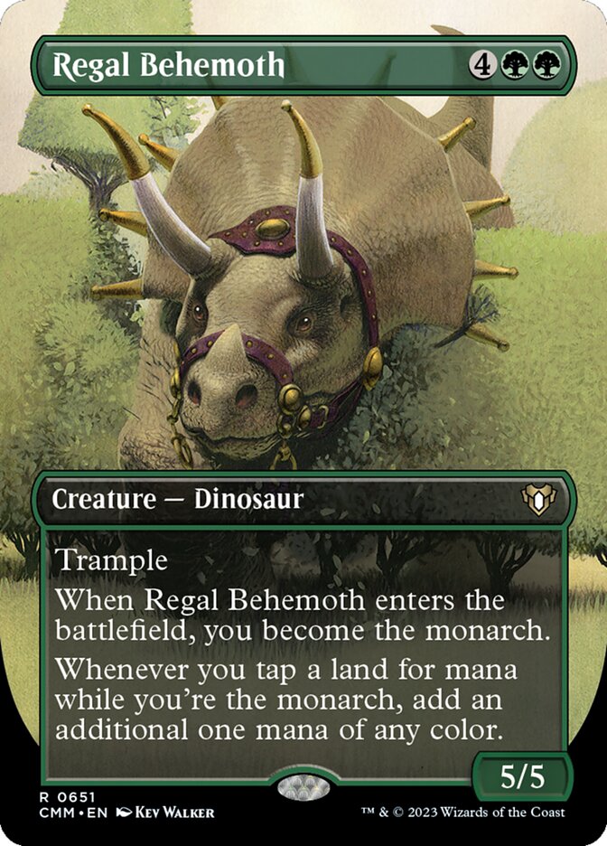 Regal Behemoth 651/451 (Commander Masters)  - Borderless | Good Games Morley