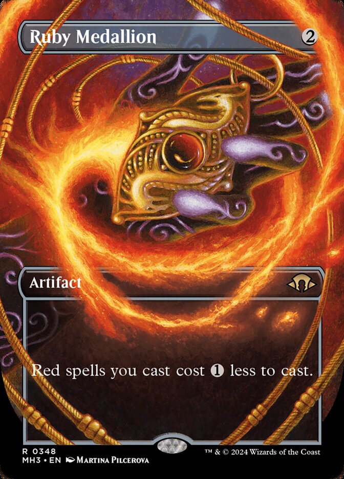 Ruby Medallion 348 (Modern Horizons 3)  - Borderless Foil | Good Games Morley