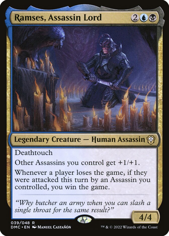 Ramses, Assassin Lord 39/50 (Commander: Dominaria United)  - Foil | Good Games Morley