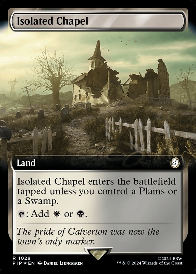 Isolated Chapel 1028/326 (Universes Beyond: Fallout)  - Extended Art Surge Foil | Good Games Morley