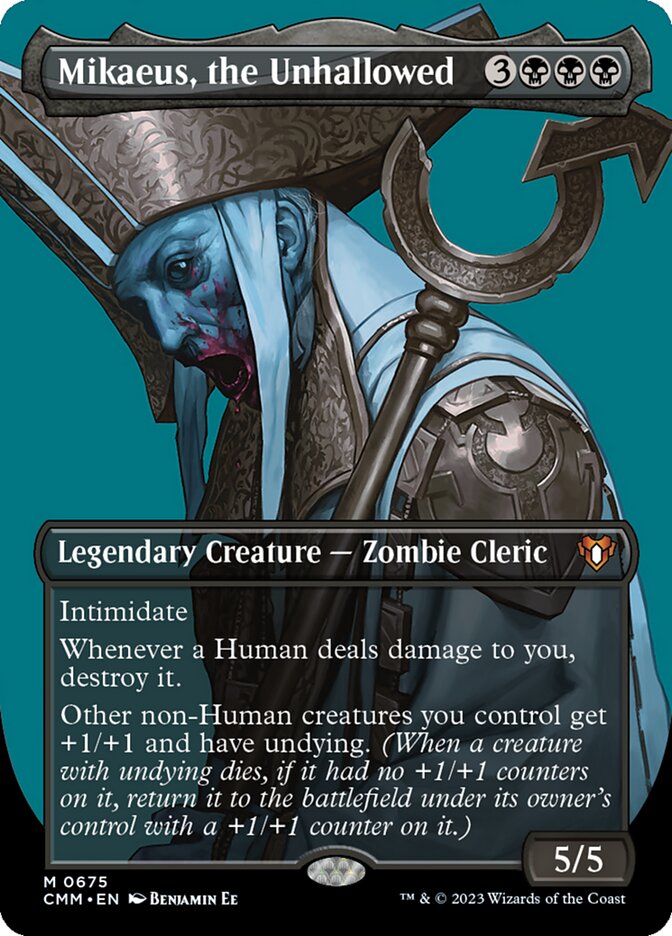 Mikaeus, the Unhallowed 675/451 (Commander Masters)  - Borderless | Good Games Morley