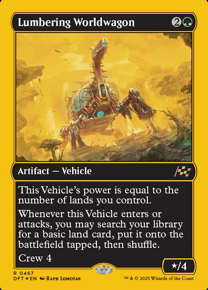 Lumbering Worldwagon 467/291 (Aetherdrift)  - First-Place Foil | Good Games Morley