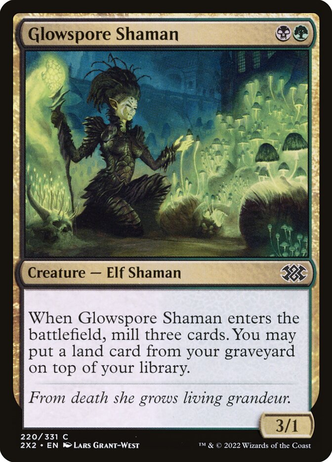 Glowspore Shaman 220/331 (Double Masters 2022)  | Good Games Morley