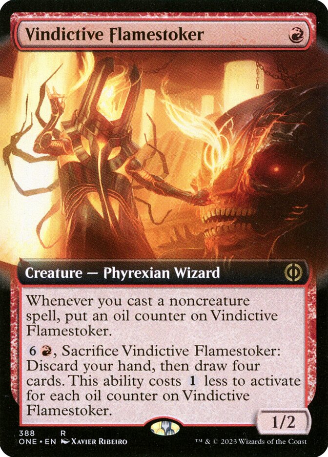 Vindictive Flamestoker 388/271 (Phyrexia: All Will Be One)  - Extended Art | Good Games Morley