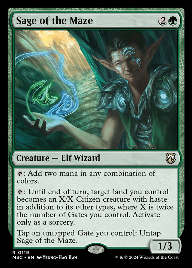 Sage of the Maze 119/411 (Commander: Modern Horizons 3)  | Good Games Morley