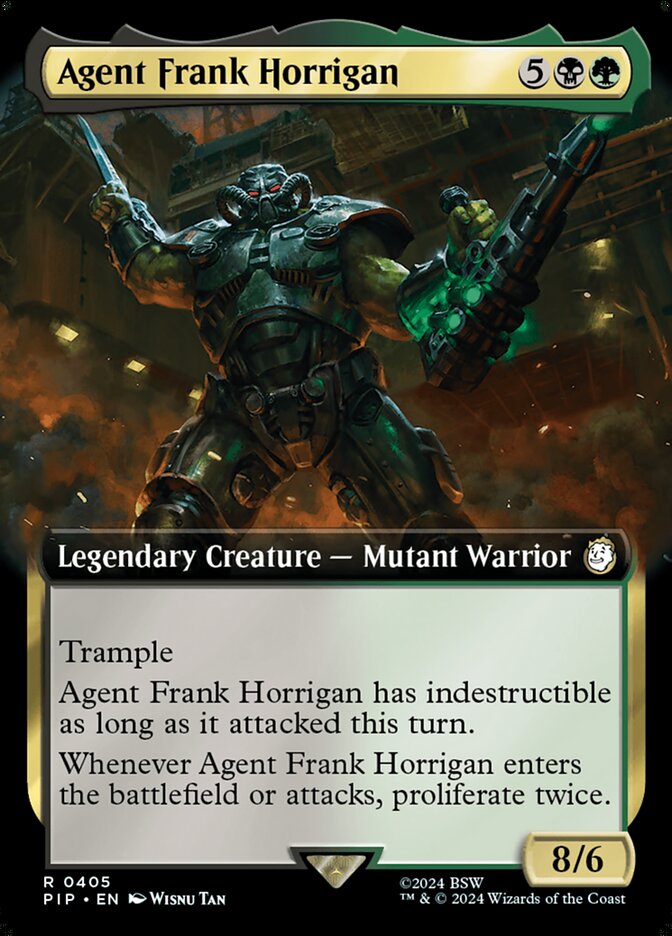 Agent Frank Horrigan 405/326 (Universes Beyond: Fallout)  - Extended Art Foil | Good Games Morley