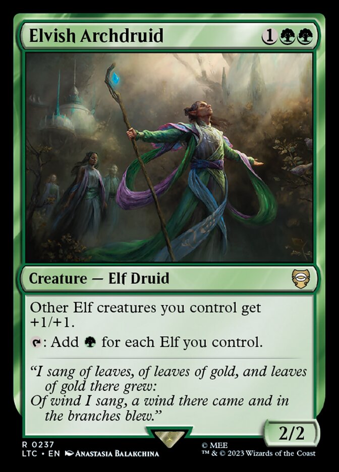 Elvish Archdruid 237 (Commander: The Lord of the Rings: Tales of Middle-earth)  | Good Games Morley