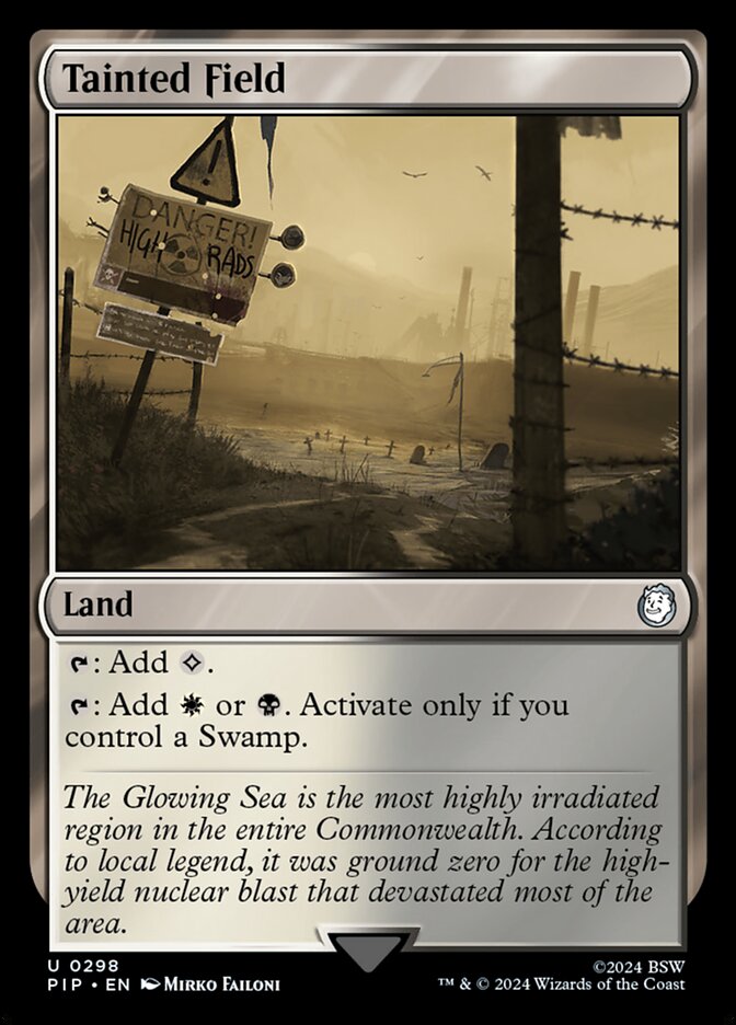 Tainted Field 298/326 (Universes Beyond: Fallout)  - Foil | Good Games Morley