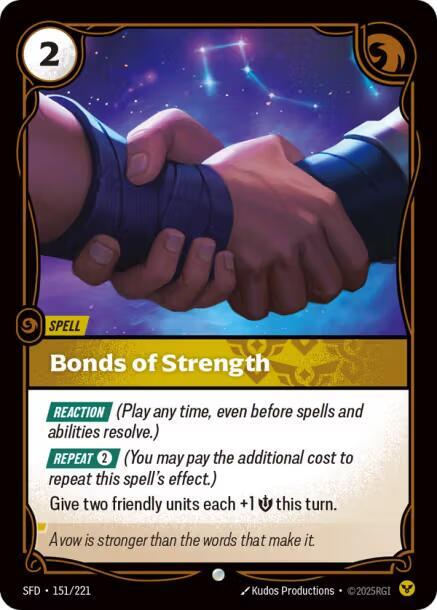 Bonds of Strength 151/221 (Spiritforged)  - Foil | Good Games Morley