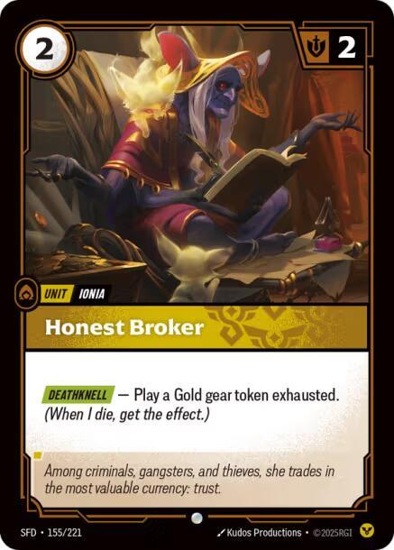 Honest Broker 155/221 (Spiritforged)  | Good Games Morley