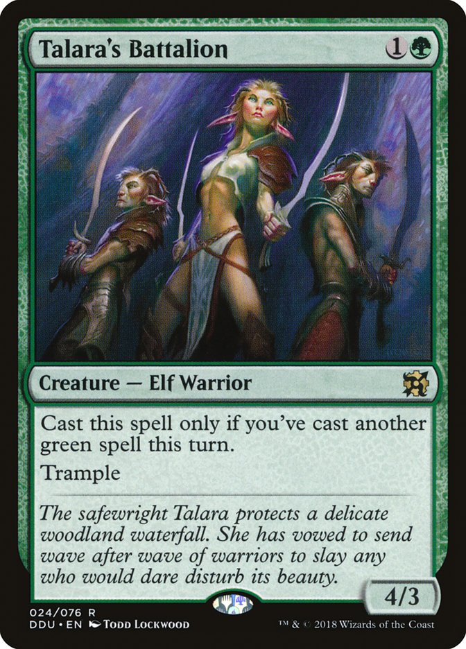 Talara's Battalion 24/76 (Duel Decks: Elves vs. Inventors)  | Good Games Morley
