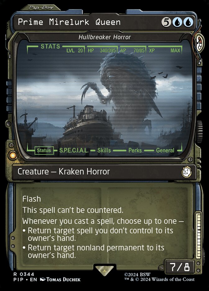 Prime Mirelurk Queen - Hullbreaker Horror 344/326 (Universes Beyond: Fallout)  - Showcase Foil | Good Games Morley