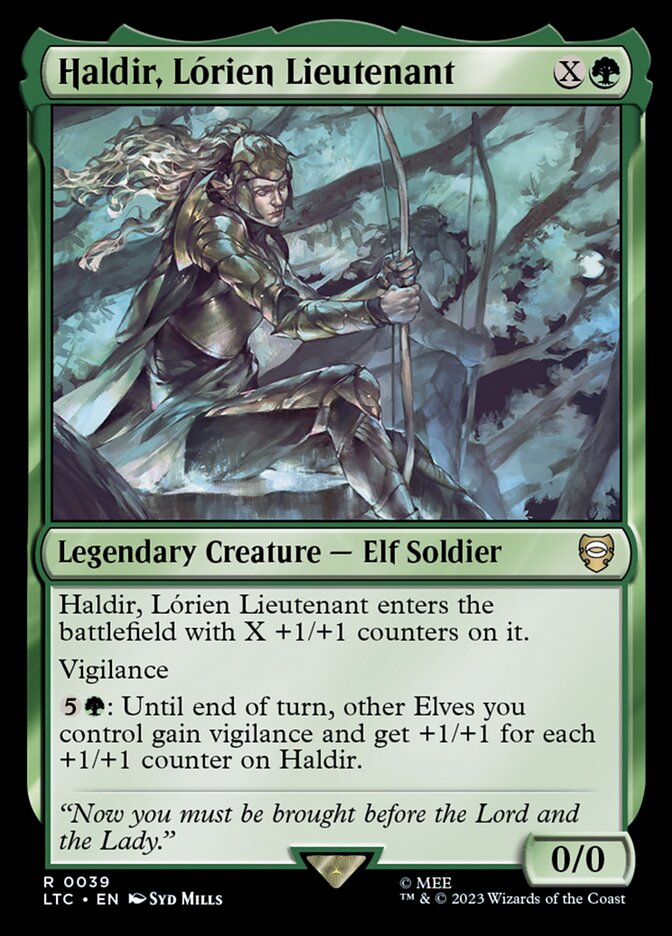 Haldir, Lórien Lieutenant 39 (Commander: The Lord of the Rings: Tales of Middle-earth)  | Good Games Morley