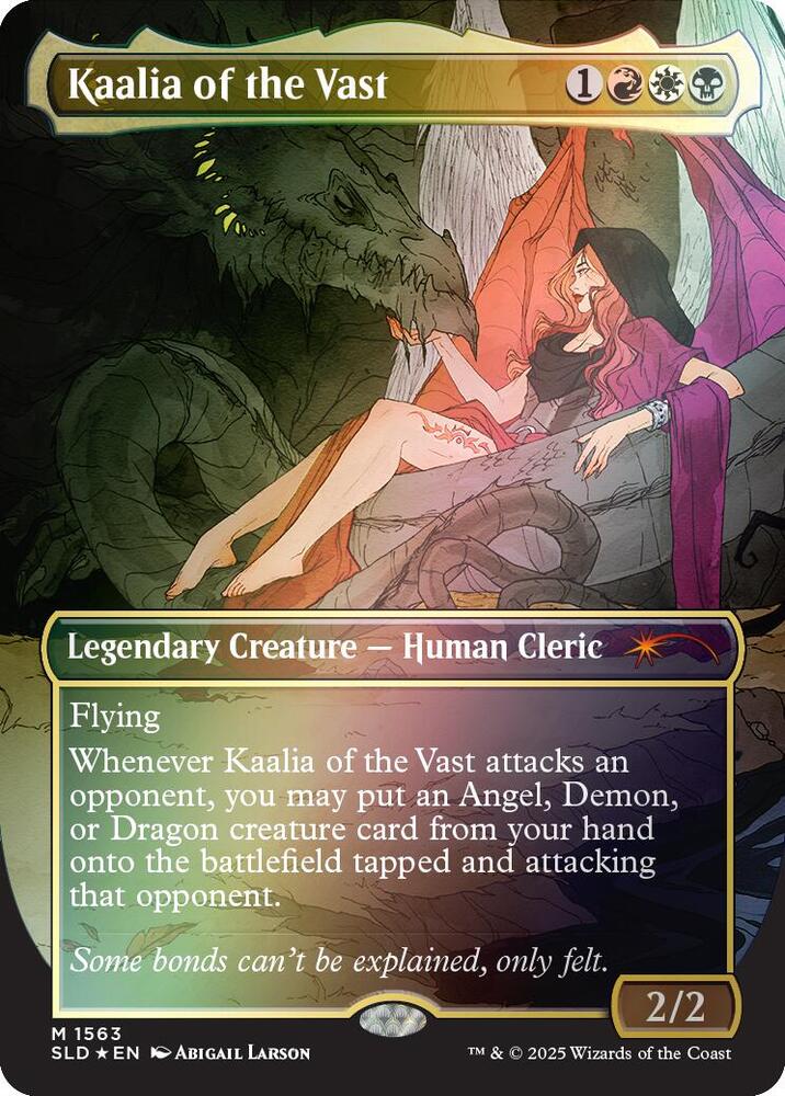 Kaalia of the Vast 1563 (Secret Lair Drop Series)  - Borderless Rainbow Foil | Good Games Morley