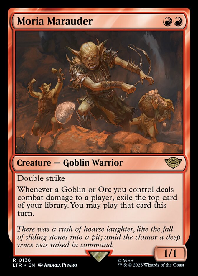 Moria Marauder 138 (Universes Beyond: The Lord of the Rings: Tales of Middle-earth)  - Foil | Good Games Morley