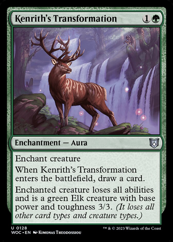 Kenriths Transformation 128/173 (Commander: Wilds of Eldraine)  | Good Games Morley