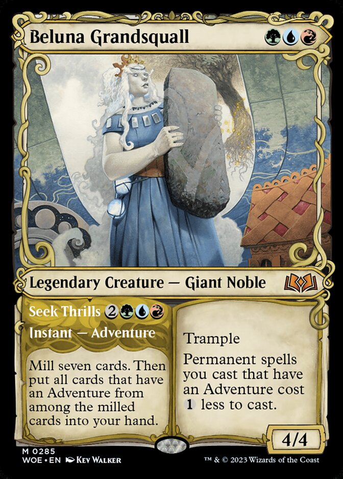 Beluna Grandsquall // Seek Thrills 285/276 (Wilds of Eldraine)  - Showcase Foil | Good Games Morley