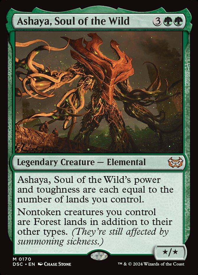 Ashaya, Soul of the Wild 170/40 (Commander: Duskmourn: House of Horror)  | Good Games Morley
