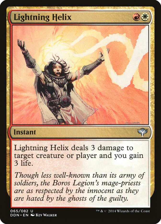 Lightning Helix 65/82 (Duel Decks: Speed vs. Cunning)  | Good Games Morley