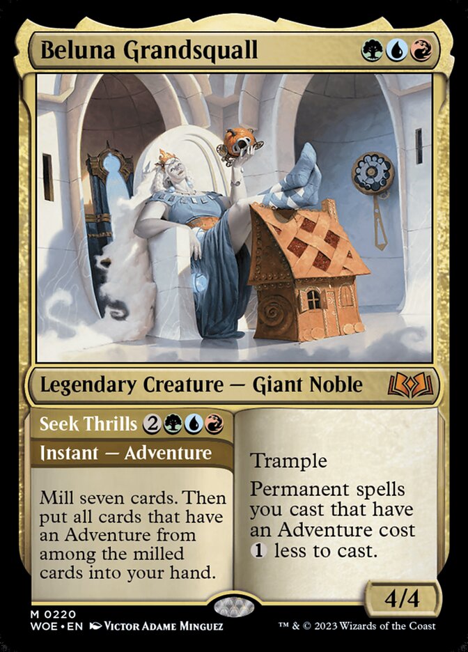 Beluna Grandsquall // Seek Thrills 220/276 (Wilds of Eldraine)  | Good Games Morley