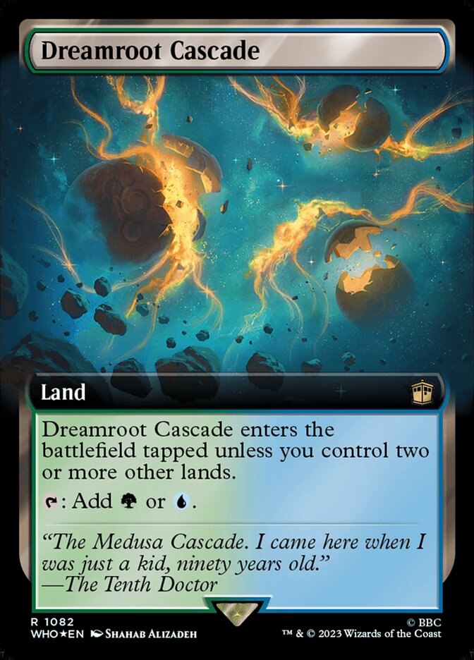 Dreamroot Cascade 1082/331 (Universes Beyond: Doctor Who)  - Extended Art Surge Foil | Good Games Morley