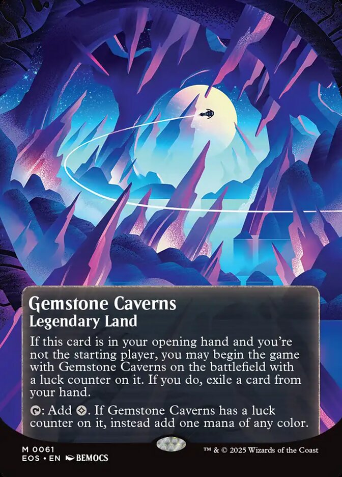 Gemstone Caverns 61 (Edge of Eternities: Stellar Sights)  - Borderless  | Good Games Morley