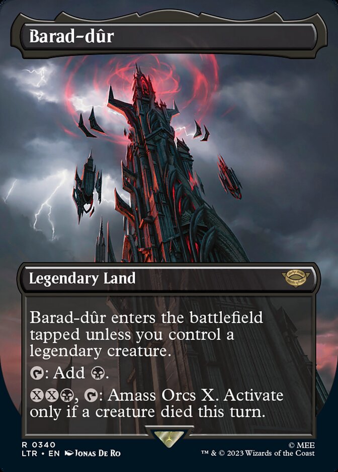 Barad-dûr 340 (Universes Beyond: The Lord of the Rings: Tales of Middle-earth)  - Borderless | Good Games Morley