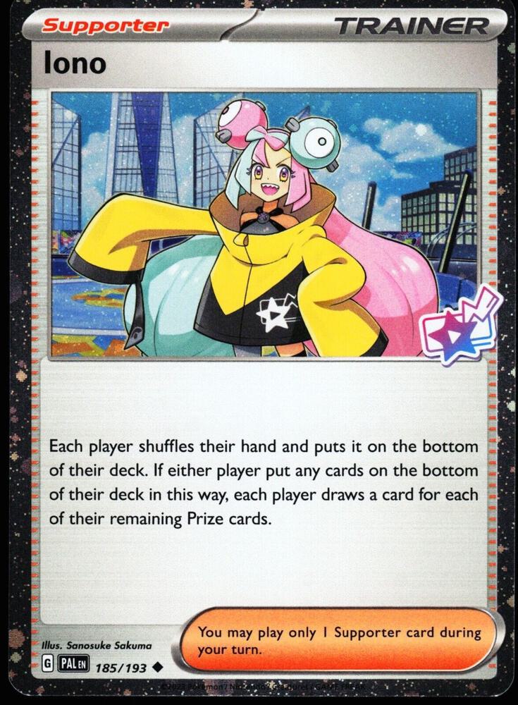 Iono 185/193 (Miscellaneous Cards & Products)  - Cosmo Holofoil | Good Games Morley