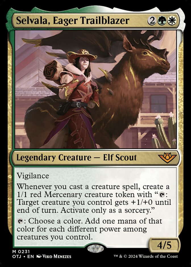Selvala, Eager Trailblazer 231 (Outlaws of Thunder Junction)  - Foil | Good Games Morley