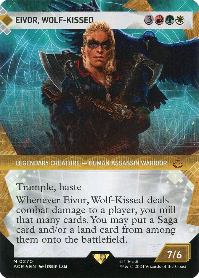 Eivor, Wolf-Kissed 270/110 (Universes Beyond: Assassin's Creed)  - Showcase Textured Foil | Good Games Morley