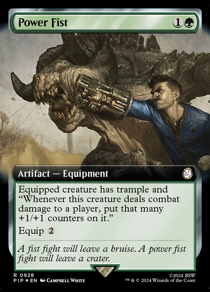 Power Fist 928/326 (Universes Beyond: Fallout)  - Extended Art Surge Foil | Good Games Morley