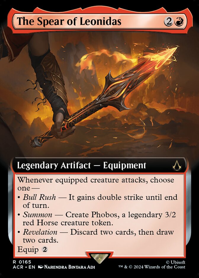 The Spear of Leonidas 165/110 (Universes Beyond: Assassin's Creed)  - Extended Art | Good Games Morley