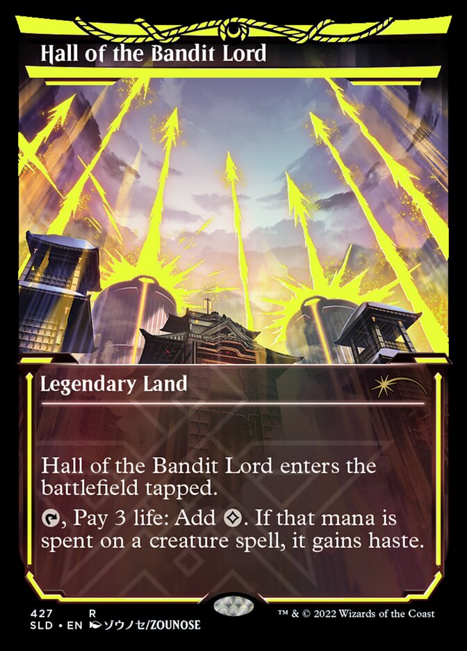 Hall of the Bandit Lord 427 (Secret Lair Drop Series)  - Showcase Neon Ink Foil | Good Games Morley