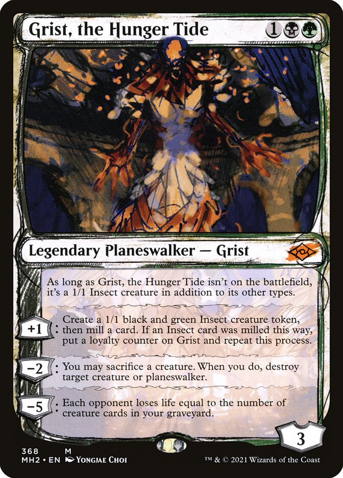 Grist the Hunger Tide Showcase 368 (Modern Horizons 2)  - Foil | Good Games Morley