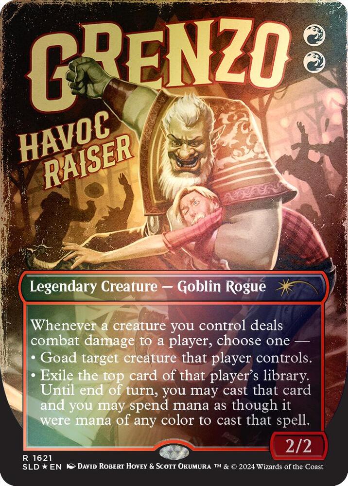 Grenzo, Havoc Raiser 1621 (Secret Lair Drop Series)  - Borderless Rainbow Foil | Good Games Morley