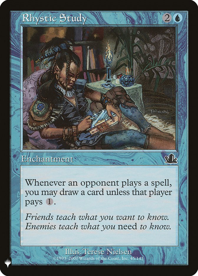 Rhystic Study PCY-45/5075 (The List Reprints)  | Good Games Morley