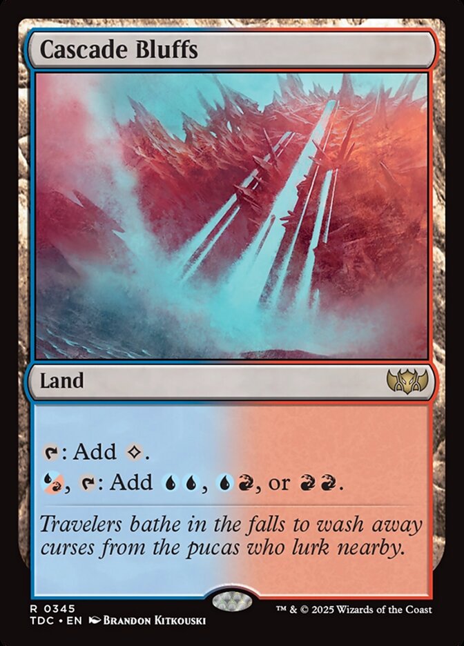 Cascade Bluffs 345 (Commander: Tarkir: Dragonstorm)  | Good Games Morley