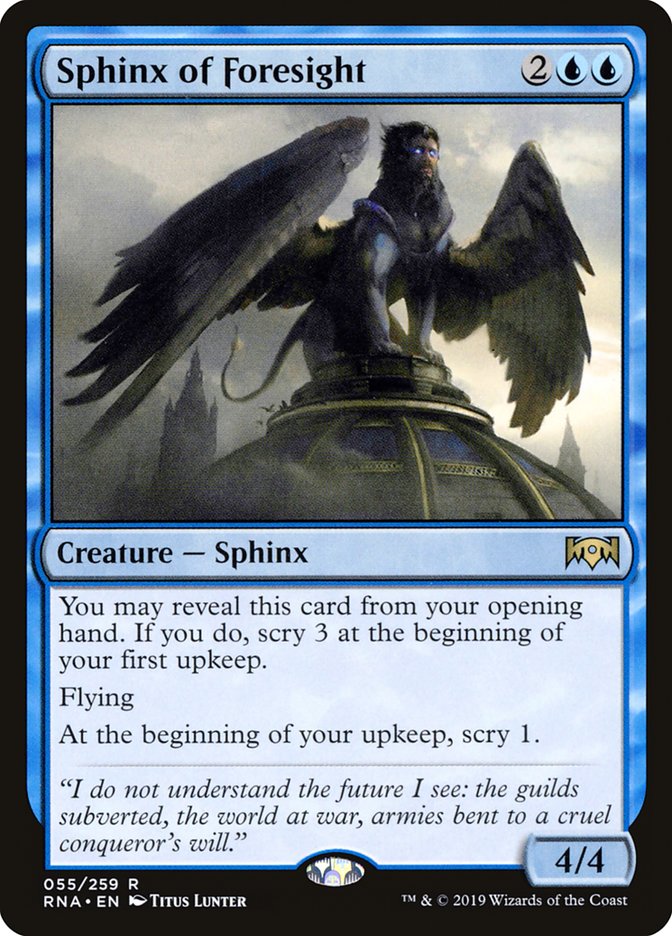 Sphinx of Foresight 55/259 (Ravnica Allegiance)  | Good Games Morley
