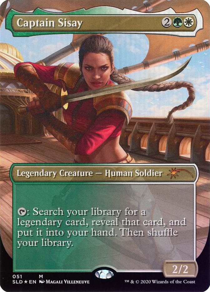 Captain Sisay 51 (Secret Lair Drop Series)  - Borderless Foil | Good Games Morley