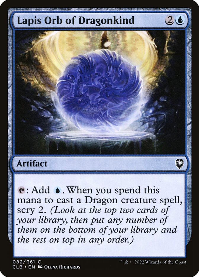 Lapis Orb of Dragonkind 82 (Commander Legends: Battle for Baldur's Gate)  | Good Games Morley