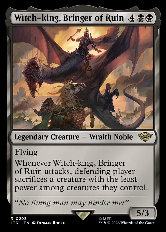 Witch-king, Bringer of Ruin 293/281 (Universes Beyond: The Lord of the Rings: Tales of Middle-earth)  | Good Games Morley
