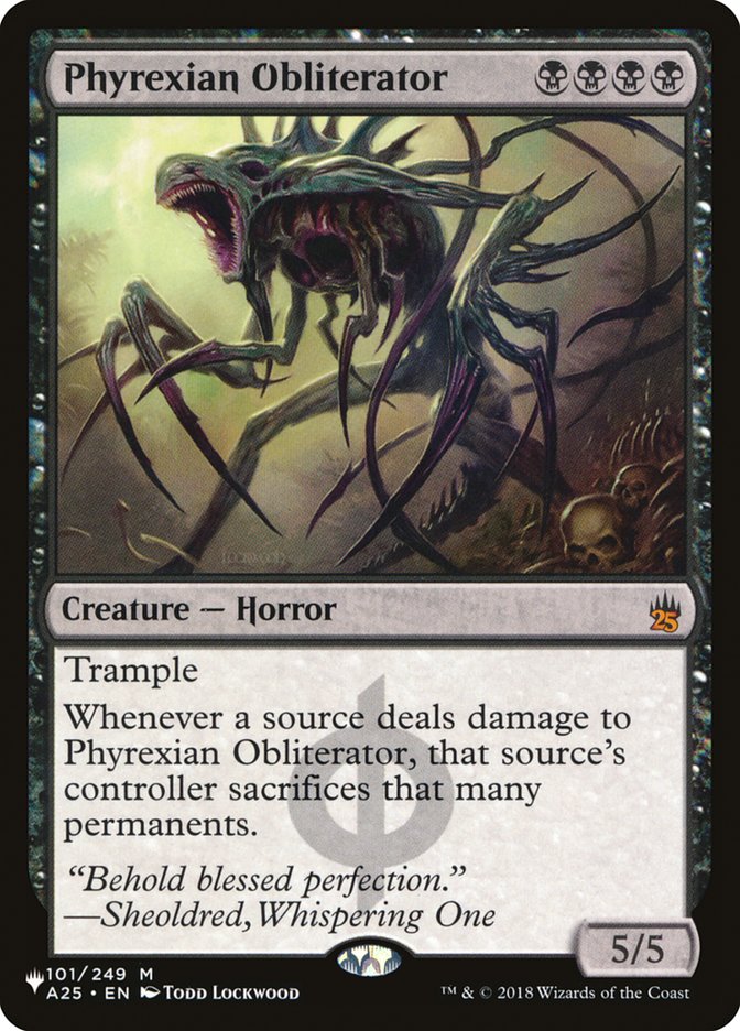 Phyrexian Obliterator A25-101/5075 (The List Reprints)  | Good Games Morley