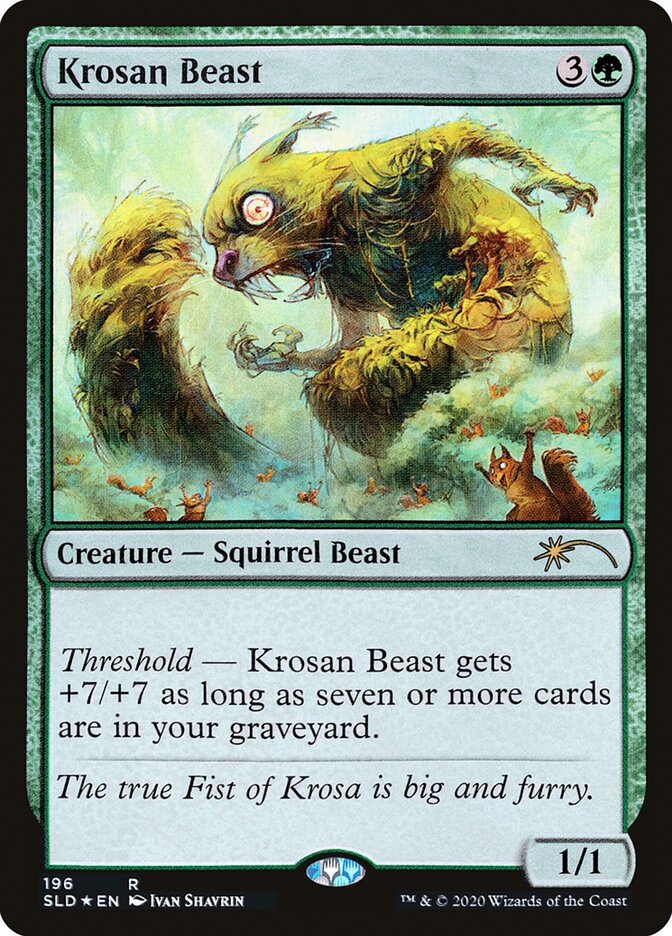 Krosan Beast 196 (Secret Lair Drop Series)  - Foil | Good Games Morley