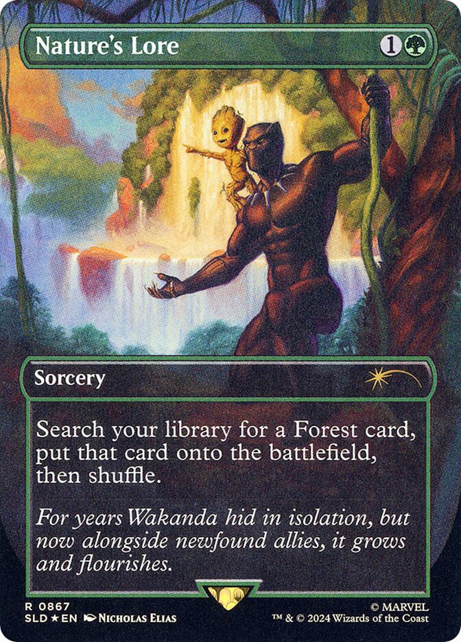 Nature's Lore 867 (Secret Lair Drop Series)  - Borderless Rainbow Foil | Good Games Morley